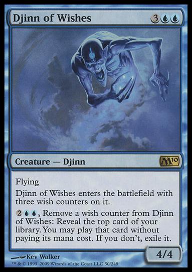 Magic the Gathering: 2010 Core Set (Base Set) card 50 Djinn of Wishes