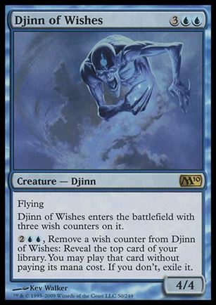 Magic the Gathering: 2010 Core Set (Base Set) card 50 Djinn of Wishes