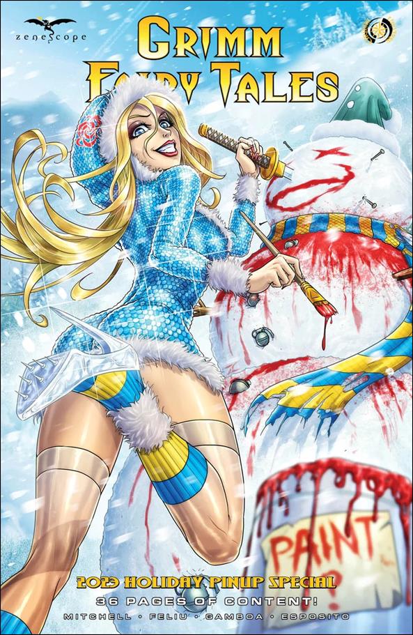 Grimm Fairy Tales 2023 Holiday Pinup Special issue 1-C  J. Cardygrade Cover
