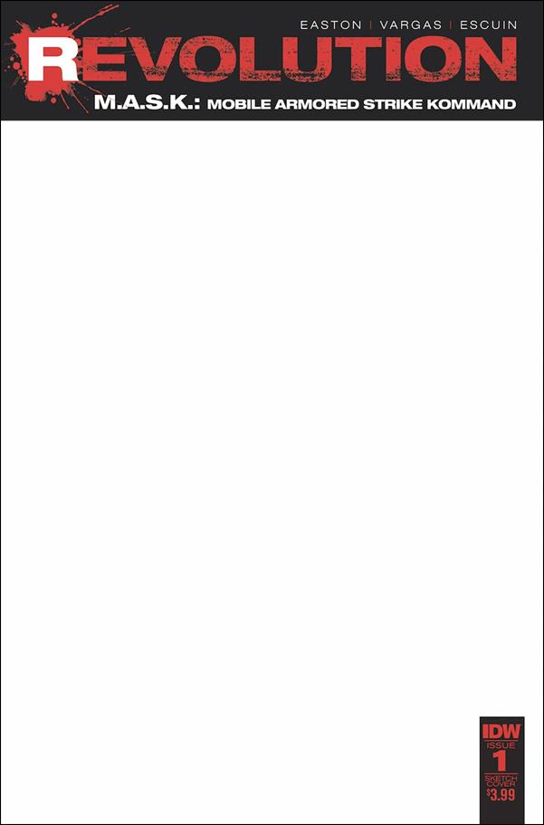 M.A.S.K.: Mobile Armored Strike Kommand: Revolution issue 1-C Blank Sketch Cover