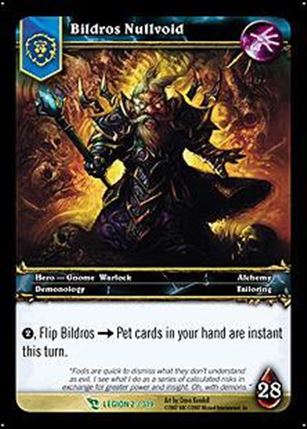 World of Warcraft: March of the Legion (Base Set) card 2 Bildros Nullvoid