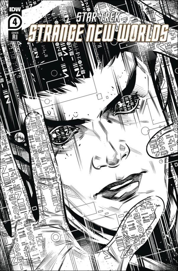 Star Trek: Strange New Worlds - The Scorpius Run issue 4-D Angel Hernandez 1:10 B&W Cover