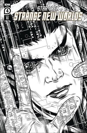 Star Trek: Strange New Worlds - The Scorpius Run issue 4-D Angel Hernandez 1:10 B&W Cover