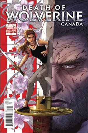 Death of Wolverine issue 3-B Steve McNiven Canada Cover