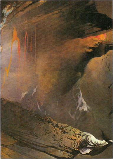 Frazetta II: The Legend Continues  (Base Set) card 81 Red Moon Black Mountain