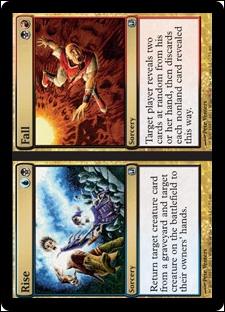 Magic the Gathering: Duel Decks: Ajani vs. Nicol Bolas card 73 Rise//Fall