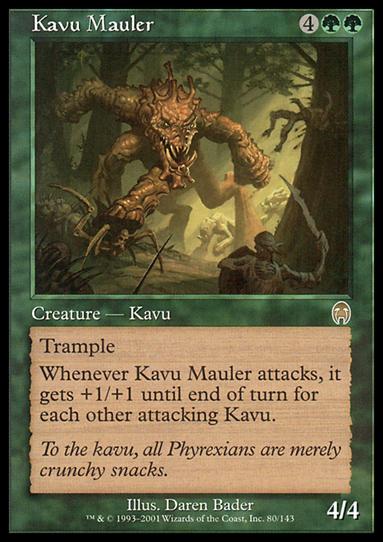 Magic the Gathering: Apocalypse (Base Set) card 80 Kavu Mauler