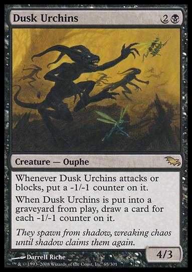Magic the Gathering: Shadowmoor (Base Set) card 65 Dusk Urchins