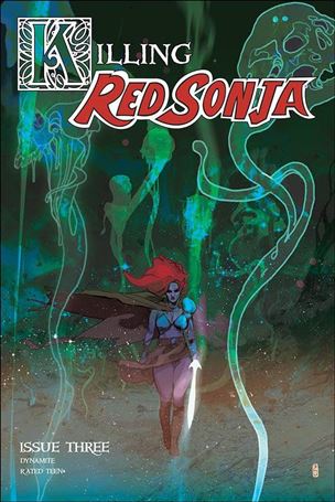 Killing Red Sonja issue 3-H Christian Ward 1:20 Green Tint Cover