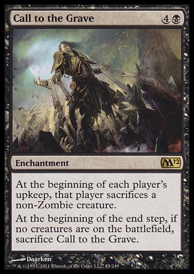 Magic the Gathering: 2012 Core Set (Base Set) card 85 Call to the Grave
