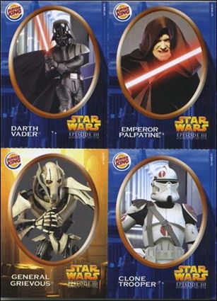 Star Wars: Episode III Revenge of the Sith Burger King Stickers (Promo) card nn3