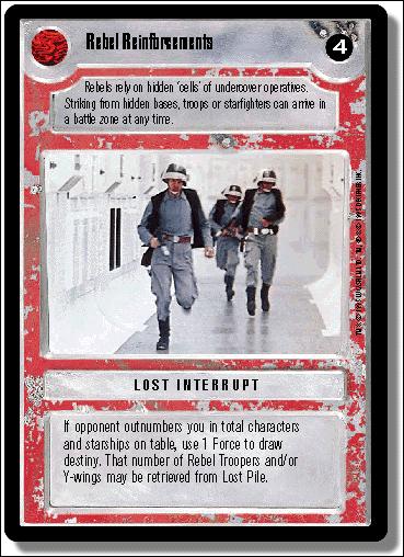 Star Wars: Premiere Limited (Base Set) card 249 Rebel Reinforcements