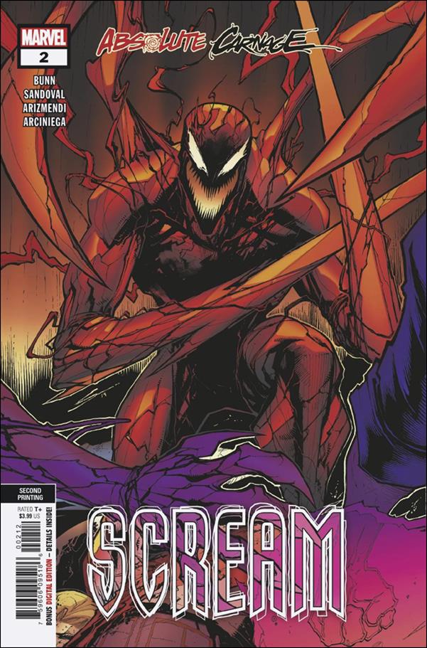 Absolute Carnage: Scream issue 2-D Gerardo Sandoval Cover (2nd Print)