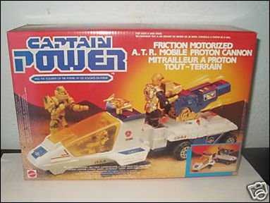 Captain Power and the Soldiers of the Future Vehicles and Playsets figure 9 Friction Motorized A.T.R. Mobile Proton Cannon