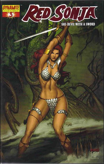 Red Sonja (2005) issue 3-G DF Mel Rubi Fiery Red Foil Edition 1/650