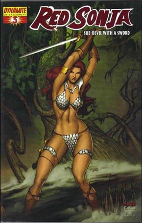 Red Sonja (2005) issue 3-G DF Mel Rubi Fiery Red Foil Edition 1/650