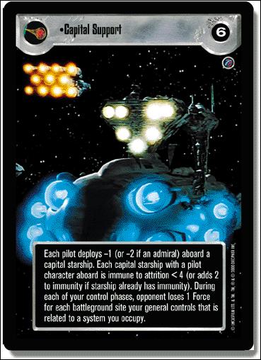 Star Wars: Death Star II Limited (Base Set) card 92 Capital Support