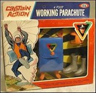 Captain Action (Accessory Packs) figure 1 Working Parachute