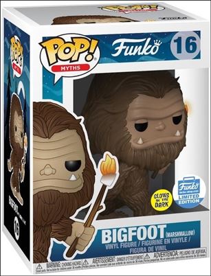 POP! Myths figure 16 Bigfoot (Marshmallow) (Glow) Funko Shop Exclusive