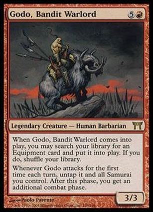 Magic the Gathering: Champions of Kamigawa (Base Set) card 169 Godo, Bandit Warlord