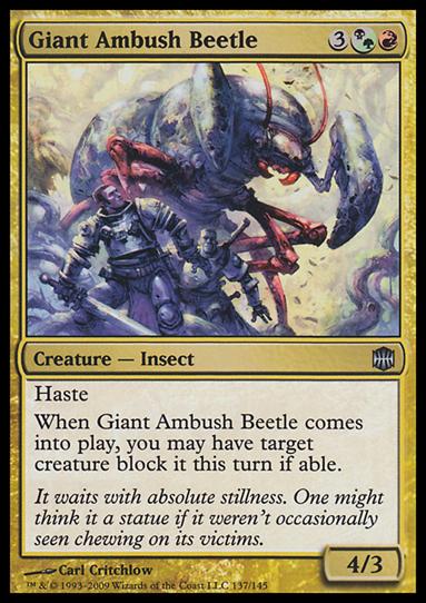 Magic The Gathering: Alara Reborn (Base Set) card 137 Giant Ambush Beetle