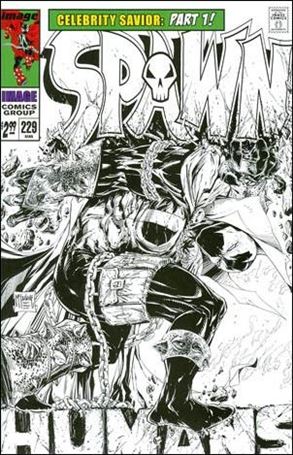 Spawn issue 229-B 1:25 Black and White Cover