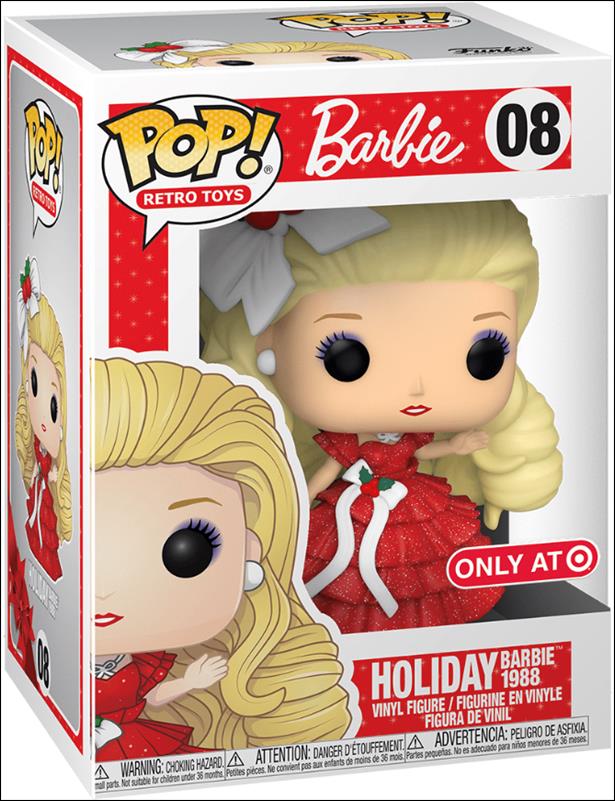 POP! Retro Toys figure 8 Holiday Barbie 1998 Target Exclusive