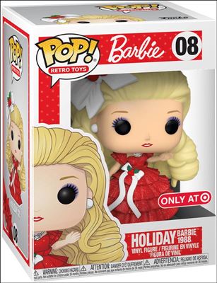 POP! Retro Toys figure 8 Holiday Barbie 1998 Target Exclusive