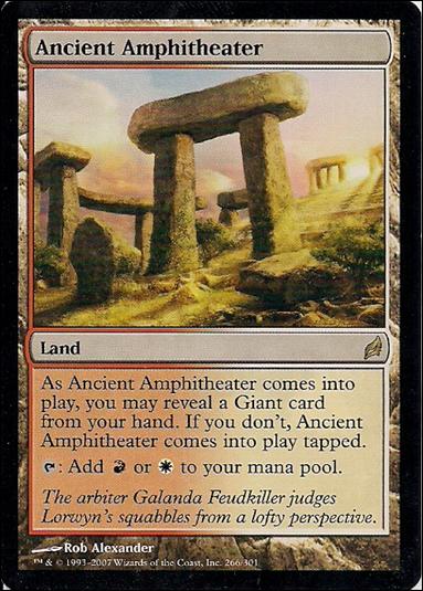 Magic the Gathering: Lorwyn (Base Set) card 266 Ancient Amphitheater