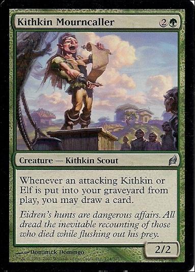 Magic the Gathering: Lorwyn (Base Set) card 224 Kithkin Mourncaller