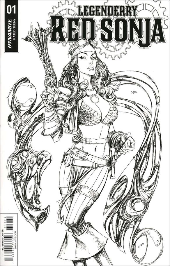 Legenderry Red Sonja (2018) issue 1-B Joe Benitez 1:10 B/W Cover
