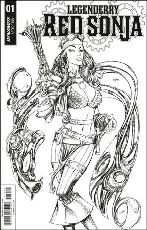 Legenderry Red Sonja (2018) issue 1-B Joe Benitez 1:10 B/W Cover