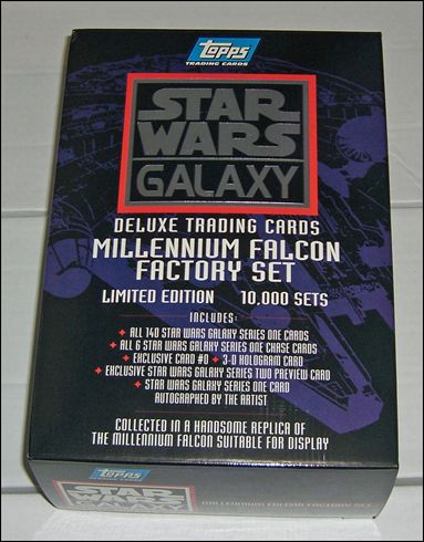 Star Wars Galaxy: Series 1 card 4 Millenium Falcon Factory Set 1/10000