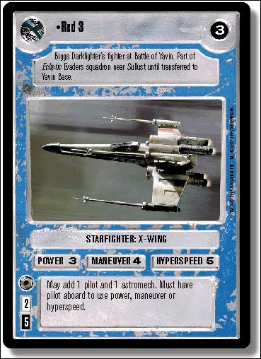 Star Wars: Premiere Limited (Base Set) card 307 Red 3