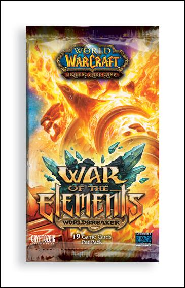 World of Warcraft: War of the Elements card 3 Sealed Orange Pack
