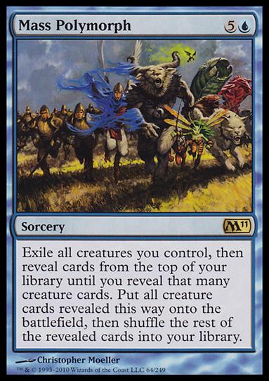 Magic the Gathering: 2011 Core Set (Base Set) card 64 Mass Polymorph