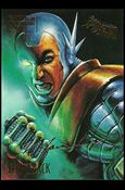 Fleer Ultra Spider-Man (Gold-Foil Signature Parallel Base Set) card 55 Strikeback
