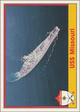 Operation Desert Shield (Base Set) card 54 USS Missouri