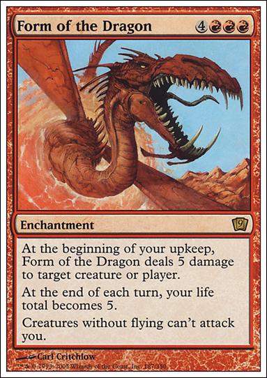 Magic the Gathering: 9th Edition (Base Set) card 187 Form of the Dragon