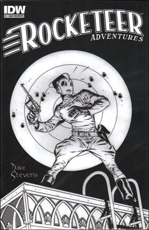 Rocketeer Adventures (2011) issue 1-D Dave Stevens 1:25 Black and White Cover