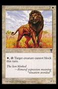 Magic the Gathering: Visions (Base Set) card 10 Jamuraan Lion