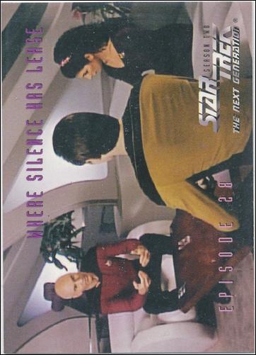 Star Trek: The Next Generation - The Episode Collection Season Two (Base Set) card 141 Where Silence Has Lease, Episode 28C