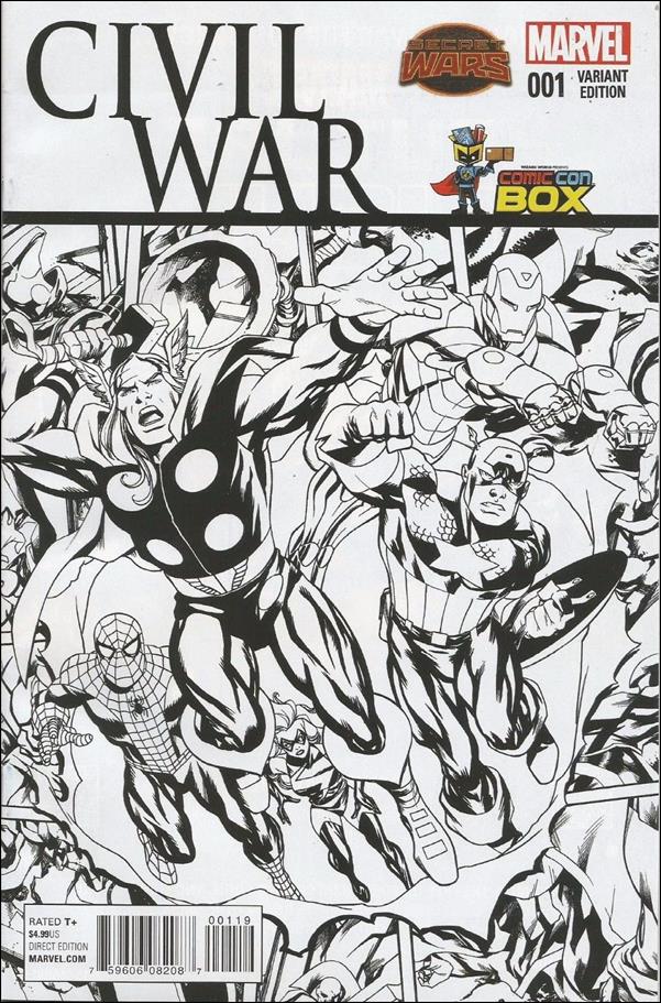 Civil War (2015) issue 1-S Mike McKone ComicConBox.com Sketch Cover