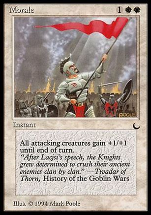 Magic the Gathering: The Dark (Base Set) card 14 Morale