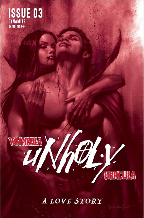 Vampirella/Dracula: Unholy issue 3-K Lucio Parrillo 1:10 Red Tint Cover