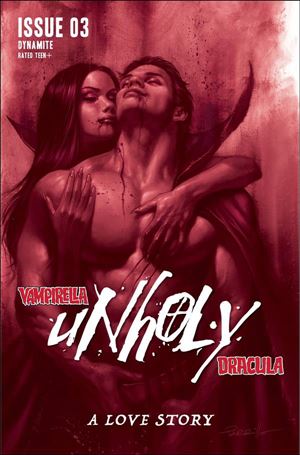 Vampirella/Dracula: Unholy issue 3-K Lucio Parrillo 1:10 Red Tint Cover
