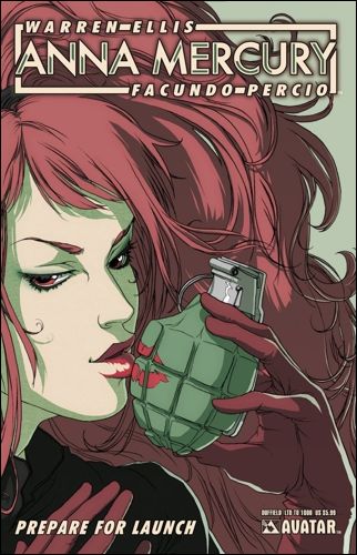 Anna Mercury: Prepare for Launch issue 1-C Paul Duffield Cover 1/2000