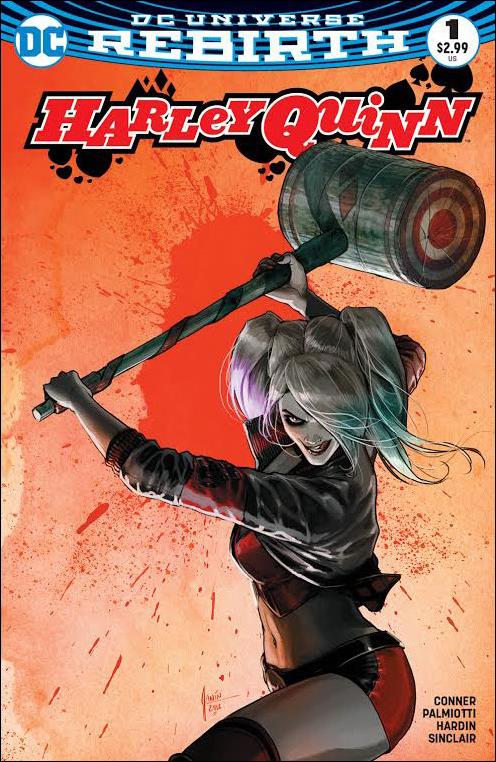 Harley Quinn (2016) issue 1-SS Mikel Janin Comic Conspiracy Cover