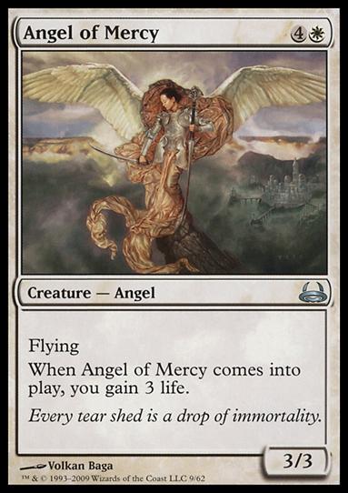 Magic the Gathering: Duel Decks: Divine vs. Demonic (Base Set) card 9 Angel of Mercy