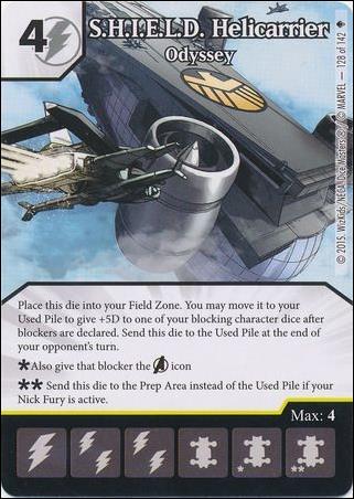 Marvel Dice Masters Age of Ultron  card 128 S.H.I.E.L.D. Helicarrier: Odyssey 